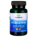 Swanson Astaxanthin 4 mg 60 kapsúl Lekárska zložka NIE