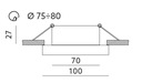 Ozdobná Betónová Objímka na Halogen Očko pre LED Hmotnosť (s balením) 0.12 kg