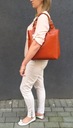 ČERVENÁ Talianska A4 kožená kabelka SHOPPER BAG hladká koža Vera Pelle Pohlavie Výrobok pre ženy