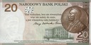 Банкнота номиналом 20 злотых Мария Склодовская Кюри