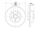 DISCS MIKODA 1739L BEARING PADS LAGUNA II REAR photo 2 - milautoparts-fr.ukrlive.com