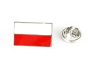 Pin przypinka POLSKA FLAGA duża BARWY producent 22 Wysokość produktu 1.3 cm