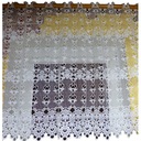 Krémová záclona s gipiúrou 110x90 cm polyester Glk