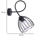 NÁSTENNÚ KOVOVÚ NÁSTENNÚ SVIETIDLO Loft Dve farby LED Šírka produktu 18 cm