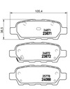 PADS BREMBO P56046 NISSAN QASHQAI I 06R- REAR photo 2 - milautoparts-fr.ukrlive.com