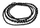 Ожерелье из бусин черного длинного богемного выпускного вечера