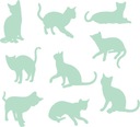 НАКЛЕЙКИ НА НАСТЕНУ Кошки Котята Набор «Кошачьи котята»