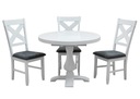 Sada nábytku: Okrúhly stôl Caesar + 4x stolička Kód výrobcu zestaw-stol-cezar-4-krzesla-texas