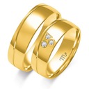 Zlaté prstene DIAMANTY PREMIUM MODEL OE-276Z
