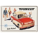 Открыточная тарелка TRABANT GUTE FAHRT! металл