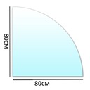 ОСНОВАНИЕ КАМИНА ИЗ ЗАКАЛЕННОГО СТЕКЛА 80x80