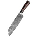 SANTOKU Кухонный нож из дамасской стали