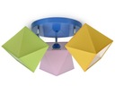 Stropné svietidlo luster detský plafond LED G3 Dominujúca farba odtiene ružovej a fialovej
