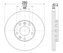 DISQUES MIKODA 0296 AUDI A8 4E2 02R-10R ARRIÈRE 280MM . photo 2 - milautoparts-fr.ukrlive.com