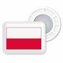 BibBits magnes na numer startowy - Flaga Polski