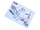 PLAKAT SCHEMAT DE MOTEUR MOTEUR SIMSON S50 50X70CM photo 1 - milautoparts-fr.ukrlive.com