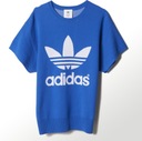 ADIDAS ORIGINALS DÁMSKY SVETER MODRÝ S15247 S Výstrih okrúhly