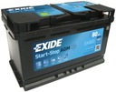 EXIDE EK800 АККУМУЛЯТОР 12 В 80 Ач P+ AGM СТАРТ-СТОП