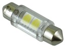 Светодиодная лампа 10х36 мм c5w c10w 2 SMD UHP белая 24в