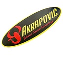 ЭМБЛЕМА ЗНАК АЛЮМИНИЕВЫЙ ГЛУШИТЕЛЬ AKRAPOVIC 145X45