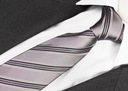 ШЕЛК 100% Черный СТАЛЬНОЙ шелковый галстук kj33