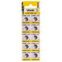 БАТАРЕЯ VINNIC AG12 L1142 LR43 RW842 БАТАРЕИ 10 ШТ.