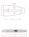 BARIBAL Silná vodiaca lišta píly 3/8 1,3mm |14'' 35cm Kód výrobcu 14