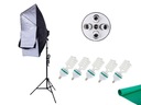 комплект 1625W CONTINUOUS 5x светильник SOFTBOX штатив 60x90