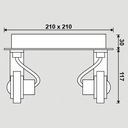 Stropné svietidlo spot stropné svietidlo LED svietidlo 4x5W HAD4 Napájanie sieťové