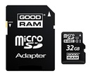 Карта памяти GOODRAM MicroSD 32 ГБ + адаптер класса 10