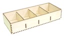 ДЕКУПАЖНАЯ КОРОБКА С 4 ОТДЕЛЕНИЯМИ 25,5х10,6х5см KZ86