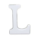 Буква Деревянная Буква L Белая, объемная надпись, 16см