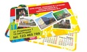 5000 листов календаря-визитки из фольги ПРОЕКТ!
