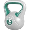 Gorilla Sports Kettlebell činka, vinylová, zelená, 10 kg Súprava nie