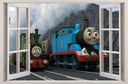 НАКЛЕЙКИ НА НАСТЕНУ Окно TOMEK THE TRAIN 19 70x46см