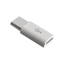 Переходник Micro USB на USB Type-C, белый