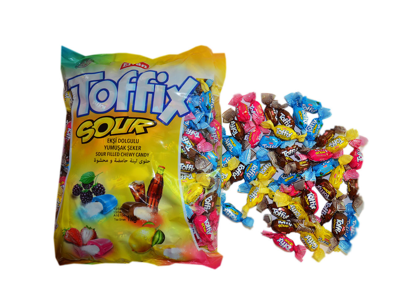 Конфеты с кислой начинкой Toffix Fruity 1кг купить в украине недорого ...
