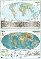 Mapa świata A2 Dwustronna laminowana ART-MAP