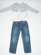5 szt. jeansy bluzki sweterek H&M VIGOSS 92-98