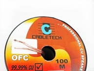 przewód kabel głośnikowy 2 x 0,75 miedziany OFC