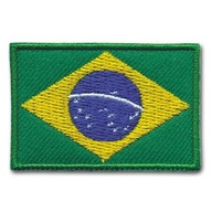 Nášivka Brazília - Vlajka Brazílie, brazílska
