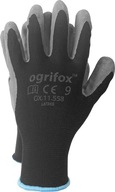 OGRIFOX Pracovné rukavice čierno-šedé veľ..10