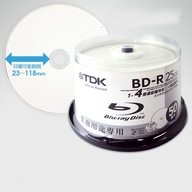 TDK BD-R 25GB Printable CD obálka 5ks