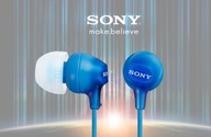 Słuchawki dokanałowe SONY MDR-EX15 Niebieskie