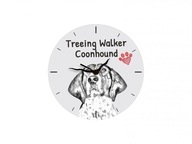 Treeing walker coonhound Stojace hodiny s grafikou