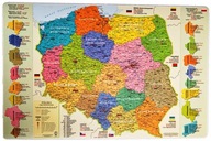 PODKŁADKA na biurko - mapa Polski - NA PREZENT *** Produkt polski * jakość
