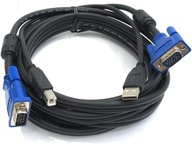 Oryginalny kabel KVM VGA USB do przełącznika Dlink
