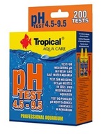 TROPICAL TESTY pH 4,5-9.5 200 POMIARÓW HIT