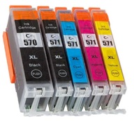 5x ATRAMENTY PGI570XL CLI571XL MG5750 MG6850 MG7750