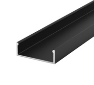 LED profil Alu široký TECH-LIGHT čierny P13-1 1m